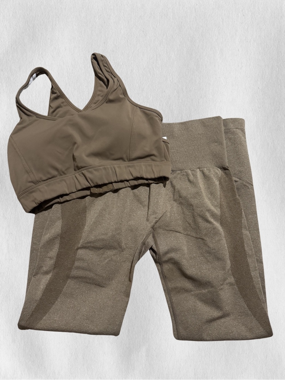 NVGTN Brown Cutout Sports Bra